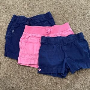 3 pair girls shorts